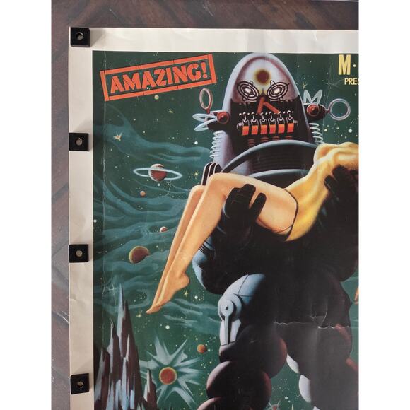 1995 FilmPrints Forbidden Planet Poster 28x22 MGM Reprint Sci-Fi Robby Robot - Picture 2 of 10